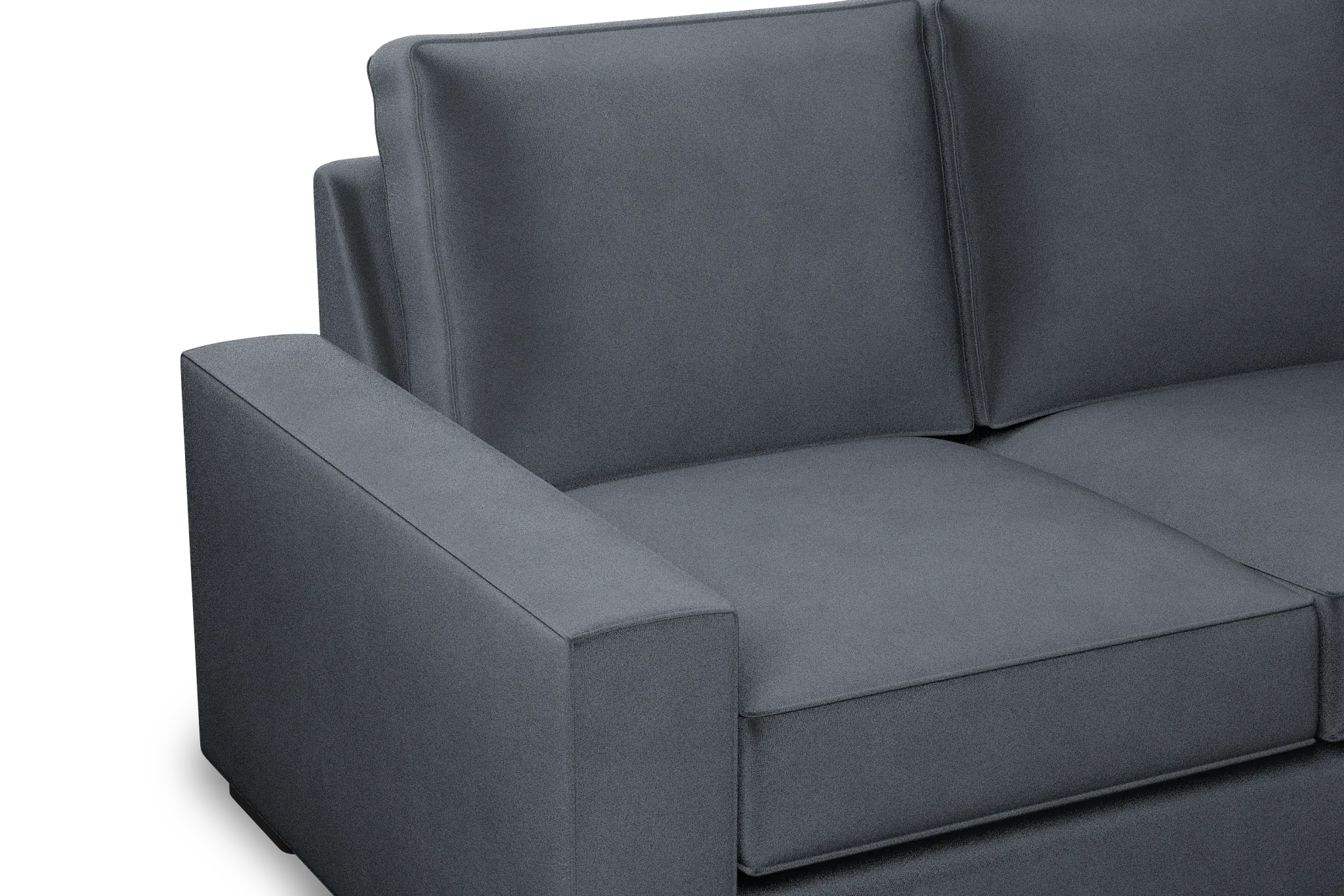 Edgewater Joya Gray 96" Sofa W/ 3 Cushions