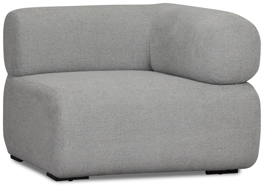 Celeste Light Gray Fabric Right Chair