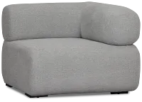 Celeste Light Gray Fabric Right Chair