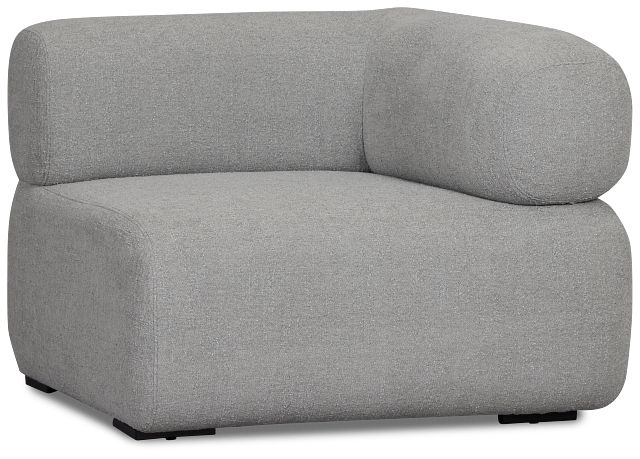 Celeste Light Gray Fabric Right Chair