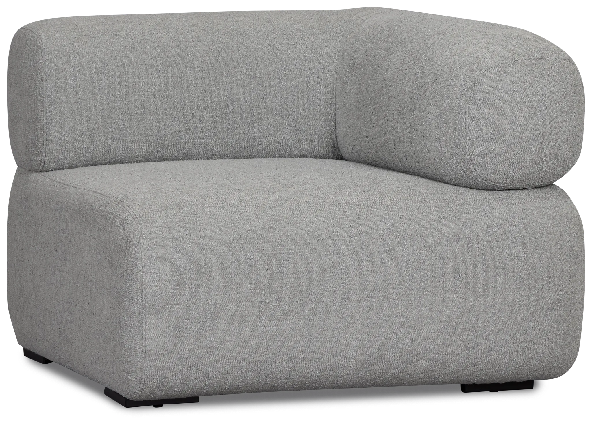 Celeste Light Gray Fabric Right Chair