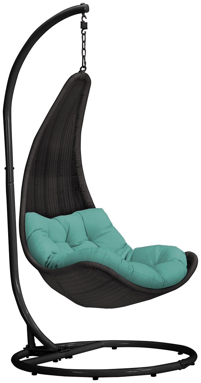 Zen Dark Teal Hanging Chair (1)