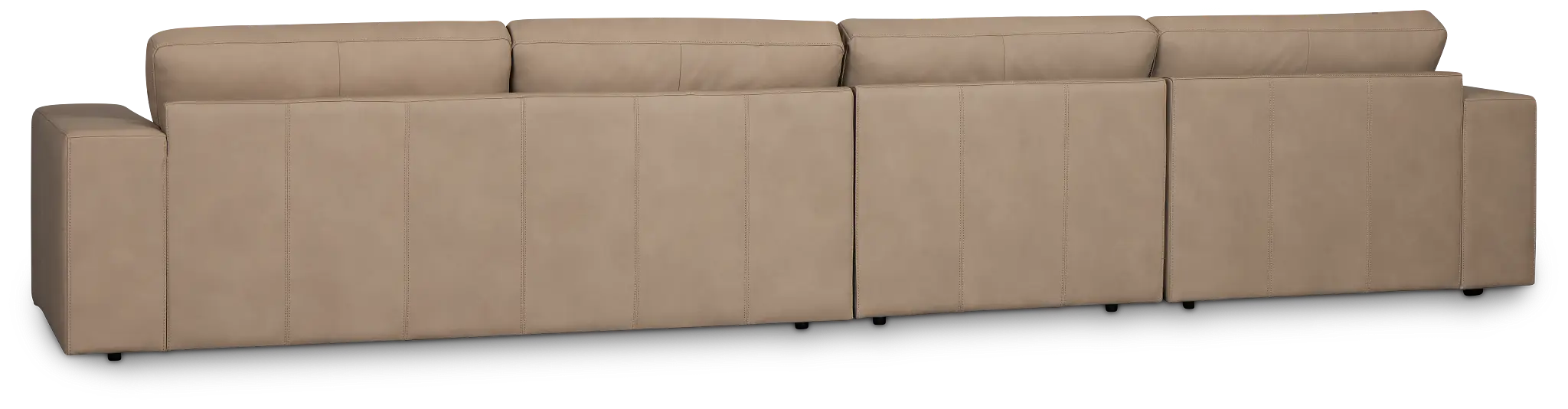 Kellan Taupe Leather Small Left Chaise Sectional Kellan Taupe Leather Small Left Chaise Sectional