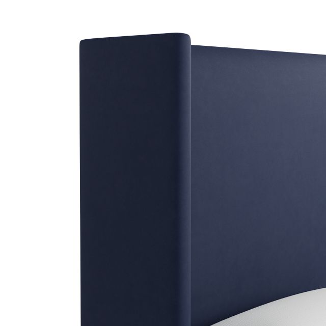 Captiva Joya Dark Blue 60" Upholstered Shelter Bed