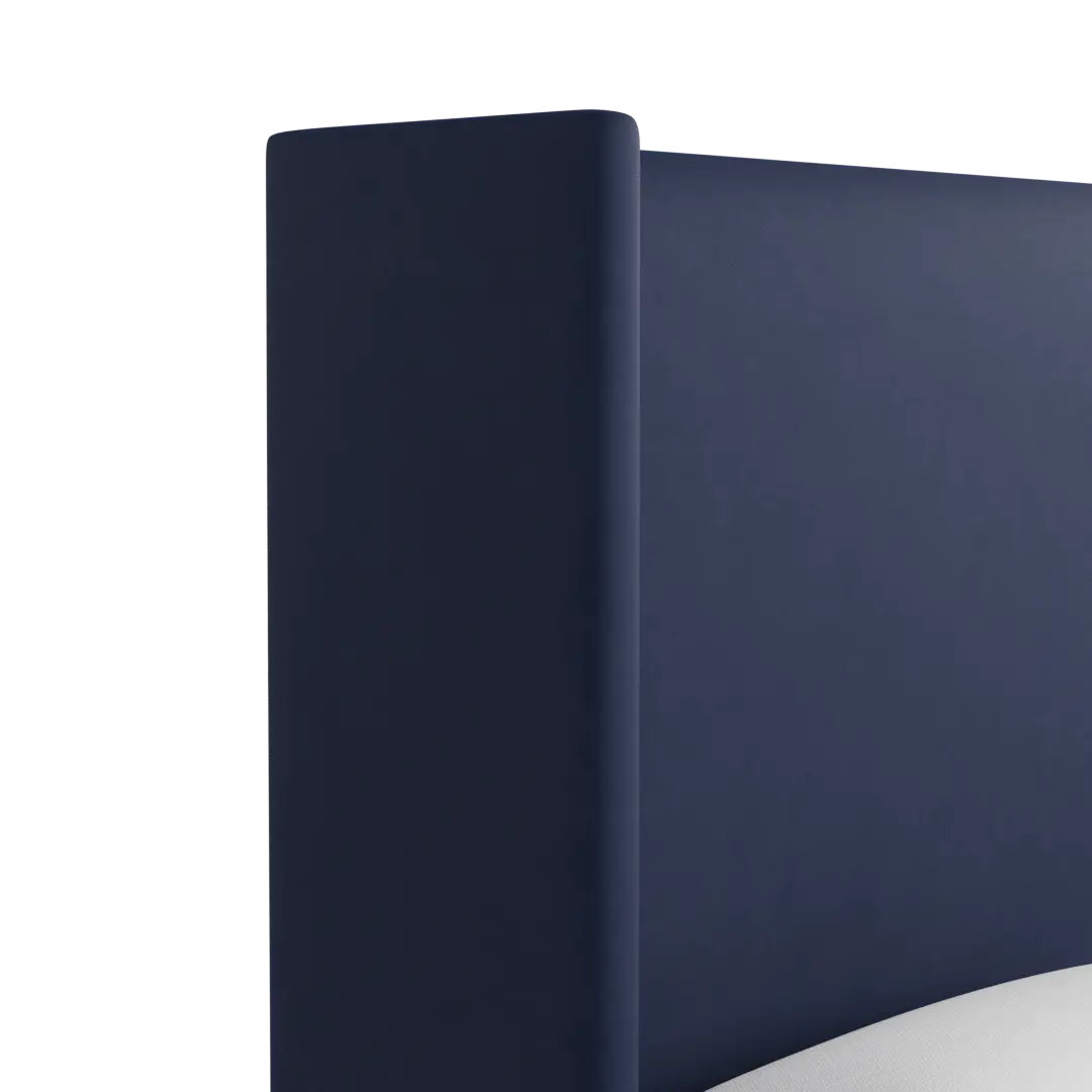 Captiva Joya Dark Blue 60" Upholstered Shelter Bed Captiva Joya Dark Blue 60" Upholstered Shelter Bed