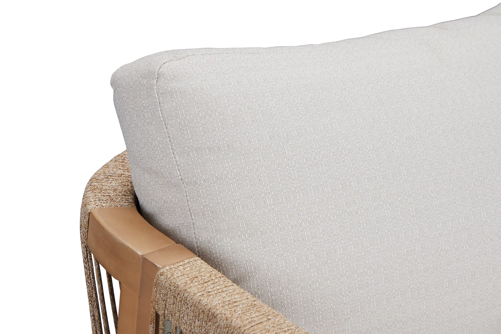 Laguna Light Tone Chair With Gray Cushion