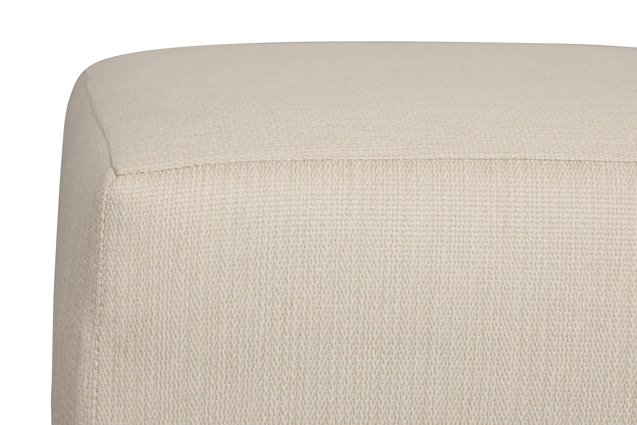 Rhodes Beige Fabric Ottoman Rhodes Beige Fabric Ottoman