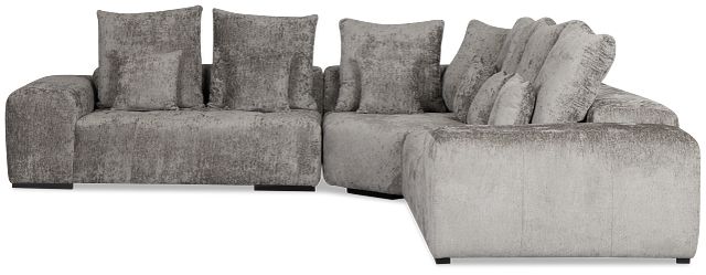 Skylar Gray Fabric Small Two-arm Sectional