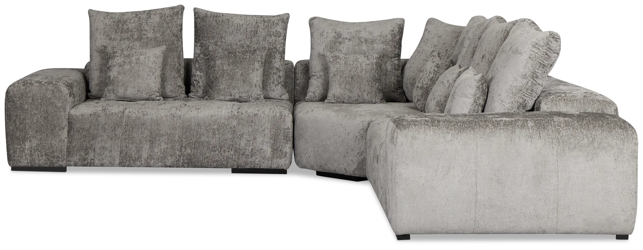 Skylar Gray Fabric Small Two-arm Sectional