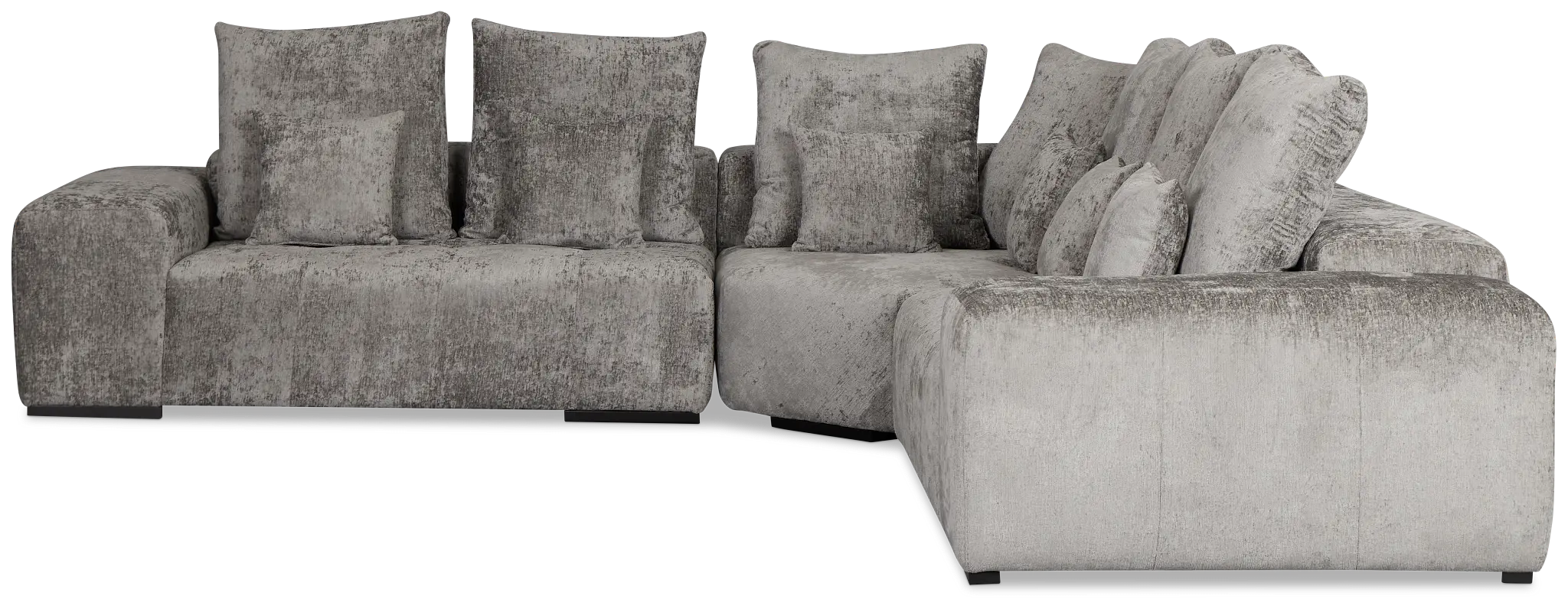 Skylar Gray Fabric Small Two-arm Sectional Skylar Gray Fabric Small Two-arm Sectional