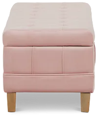 Crosby Pink Storage Bench