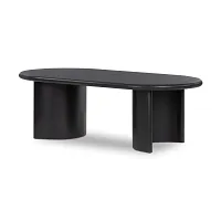 Paloa Black Oval Coffee Table