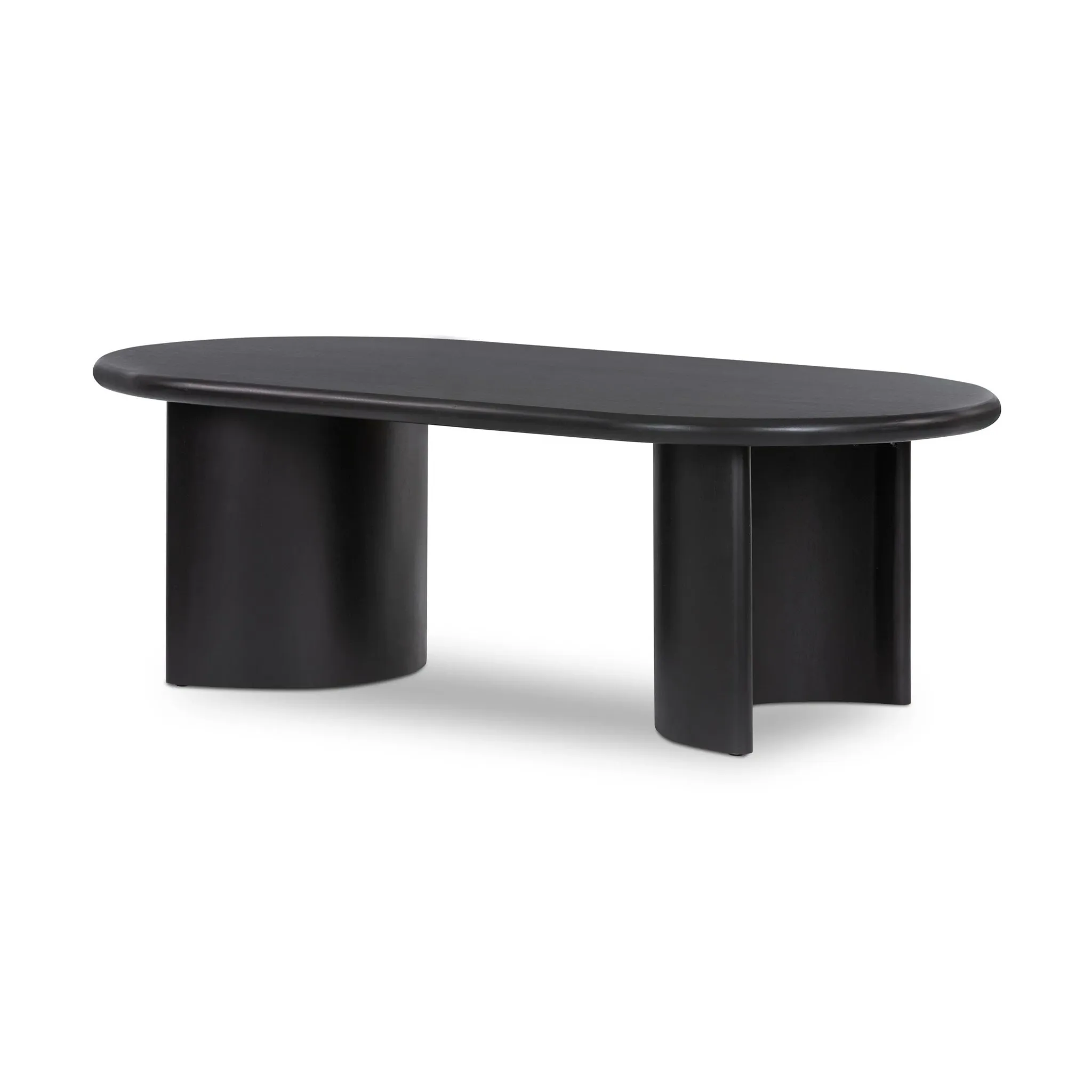 Paloa Black Oval Coffee Table