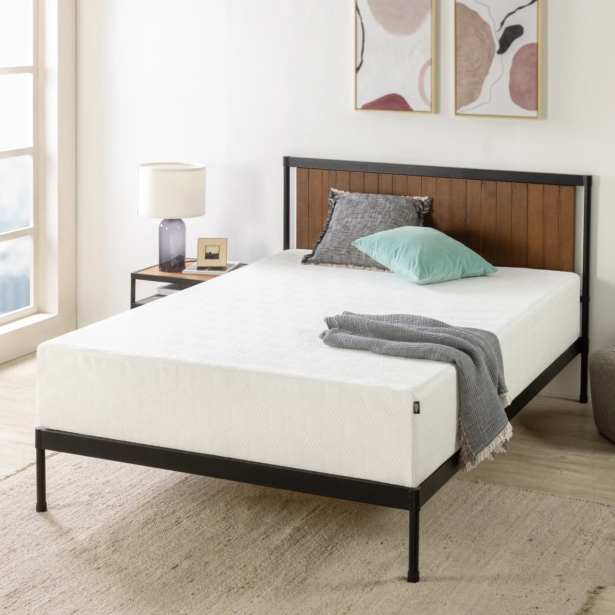 Rest & Renew By Zinus Gel Memory Foam Mattress 6" Firm Mattress