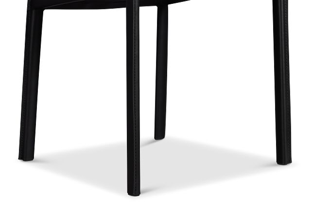 Lugo Black Upholstered Side Chair