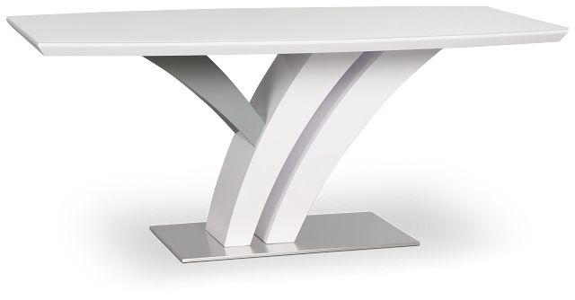 Lima White Rectangular Table