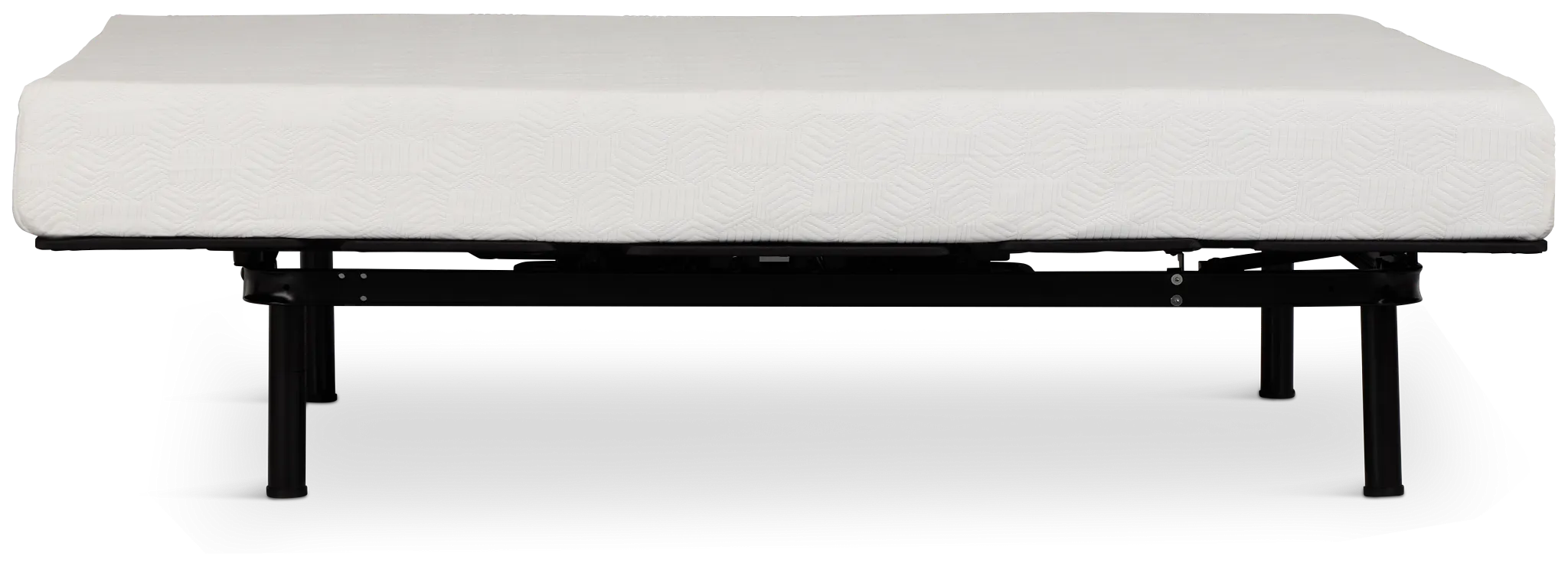 Rest & Renew By Zinus Gel Memory Foam Mattress 8" Cush Firm Slat Adjustable Mattress Set