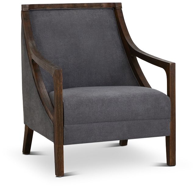 Hopkins Gray Fabric Accent Chair