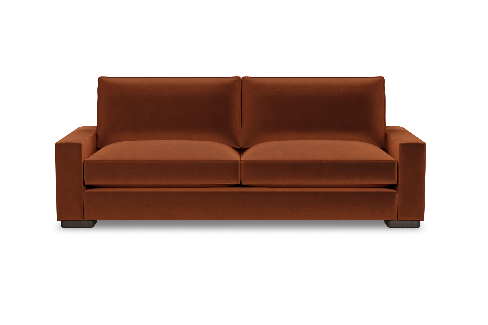 Edgewater Joya Orange 96" Sofa W/ 2 Cushions