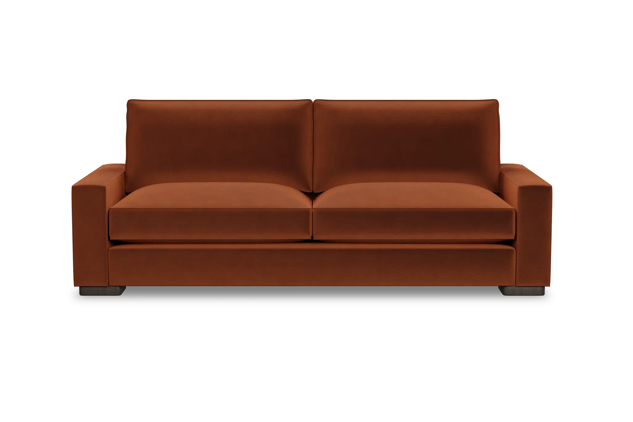 Edgewater Joya Orange 96" Sofa W/ 2 Cushions Edgewater Joya Orange 96" Sofa W/ 2 Cushions