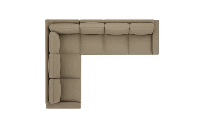 Edgewater Elite Taupe Medium Two-arm Sectional