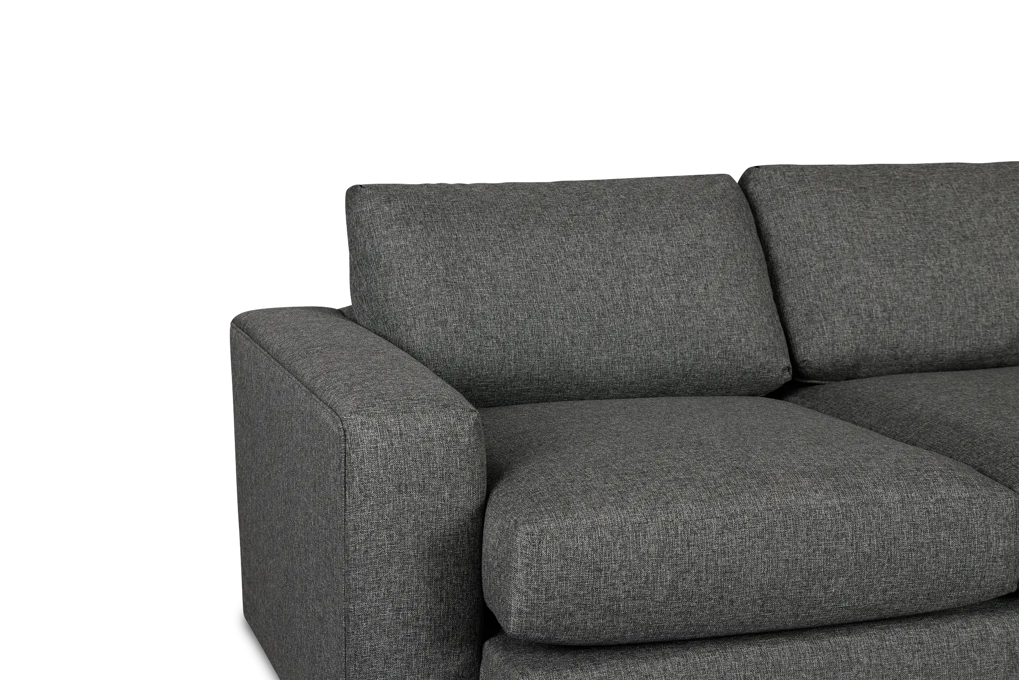 Brantley Dark Gray Fabric Small Right Chaise Sectional Brantley Dark Gray Fabric Small Right Chaise Sectional