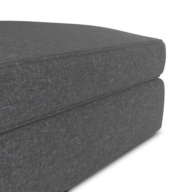 Siesta Delray Dark Gray Fabric Ottoman