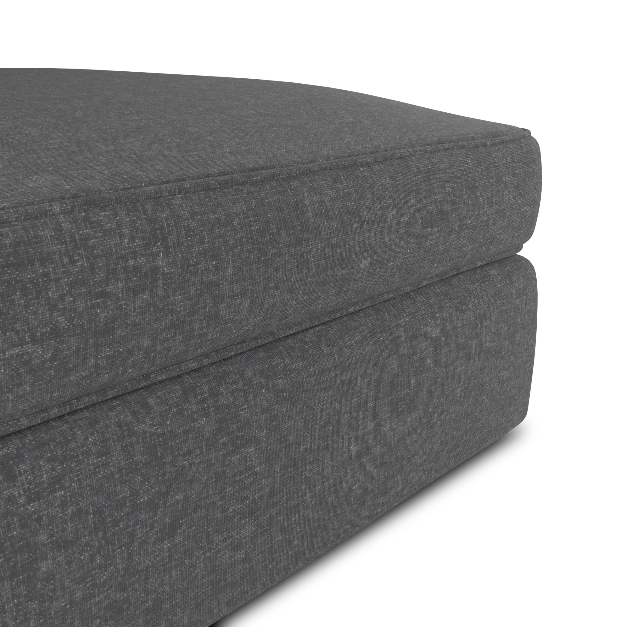 Siesta Delray Dark Gray Fabric Ottoman