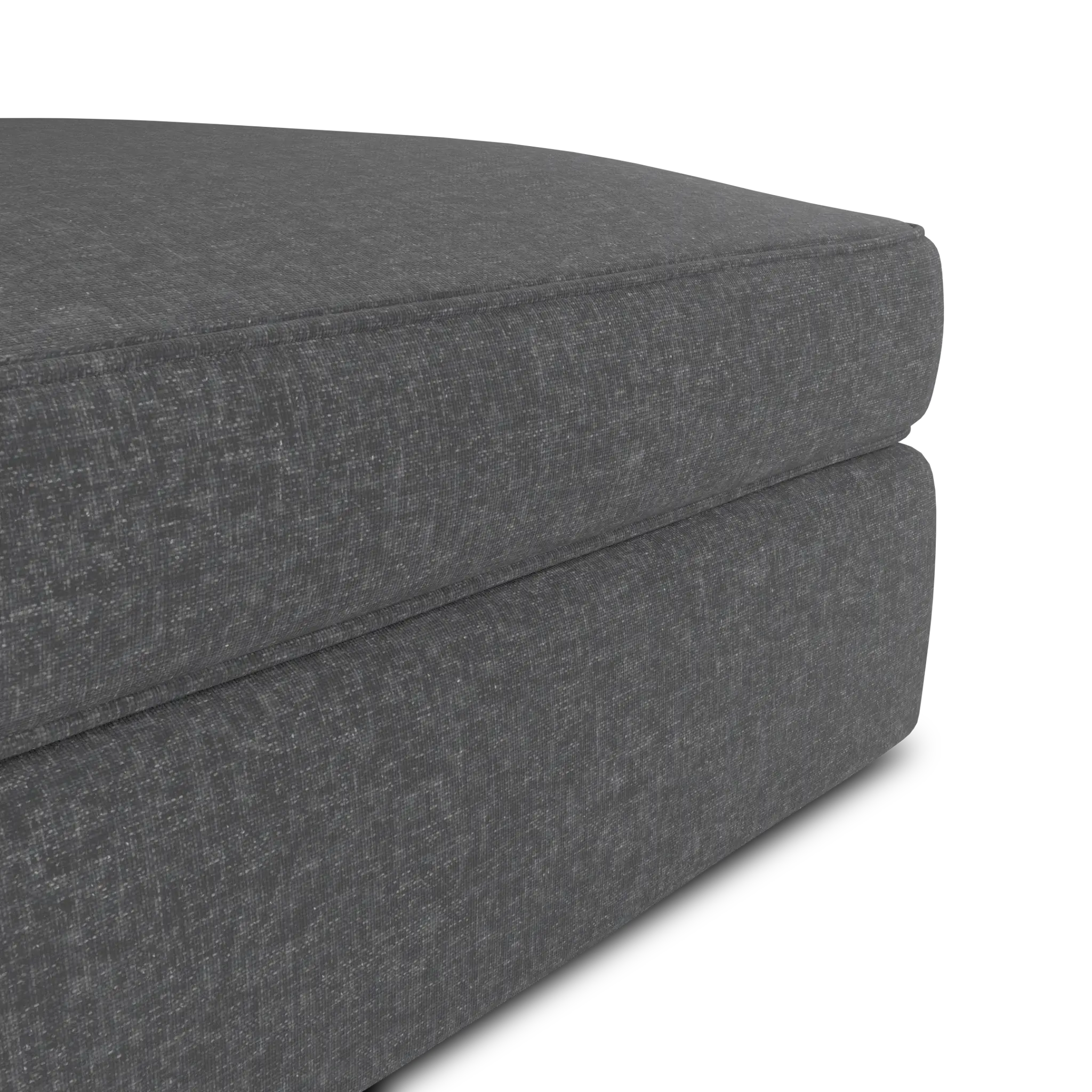 Siesta Delray Dark Gray Fabric Ottoman Siesta Delray Dark Gray Fabric Ottoman