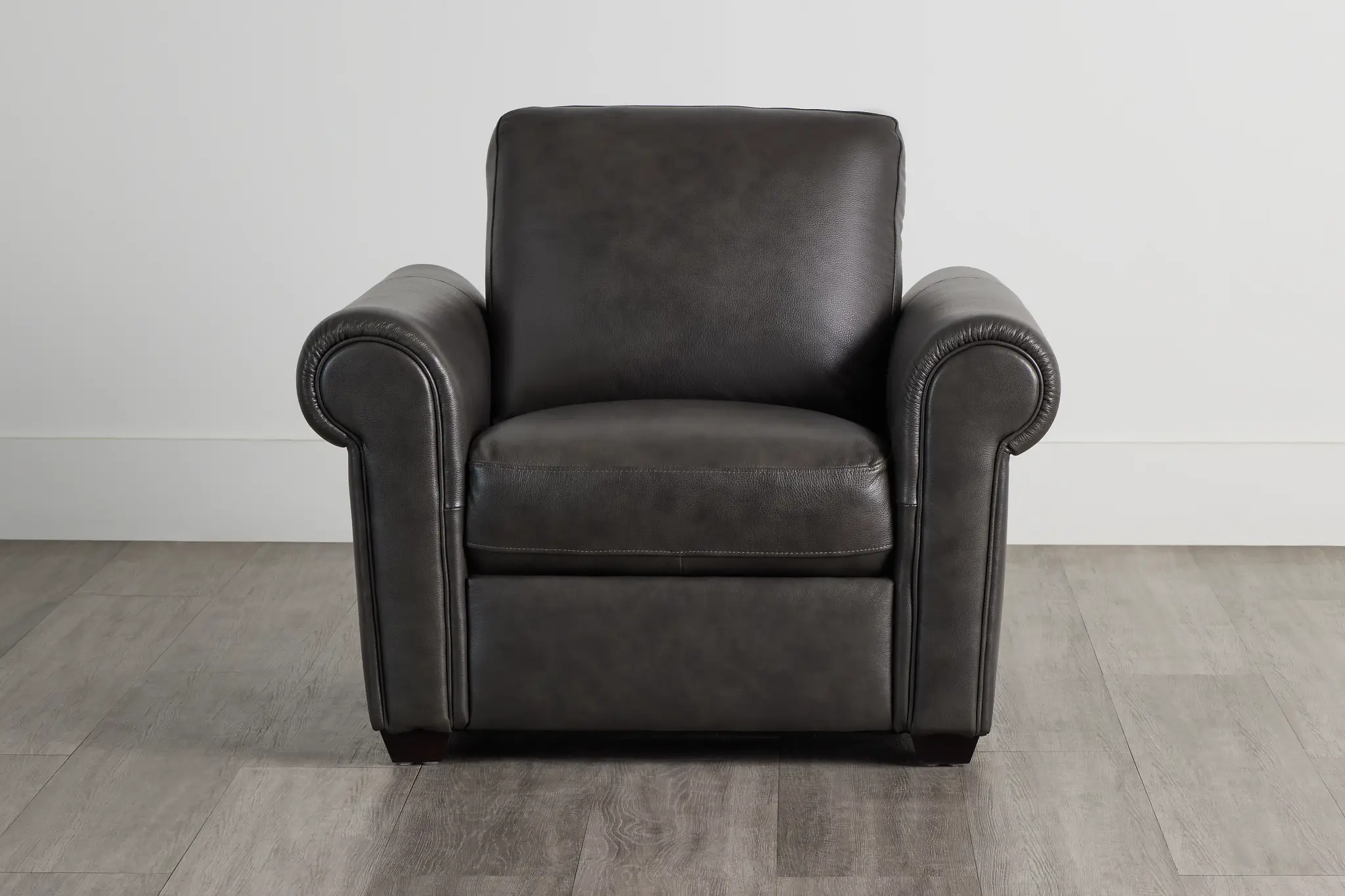 Lincoln Dark Gray Lthr/vinyl Chair Lincoln Dark Gray Lthr/vinyl Chair