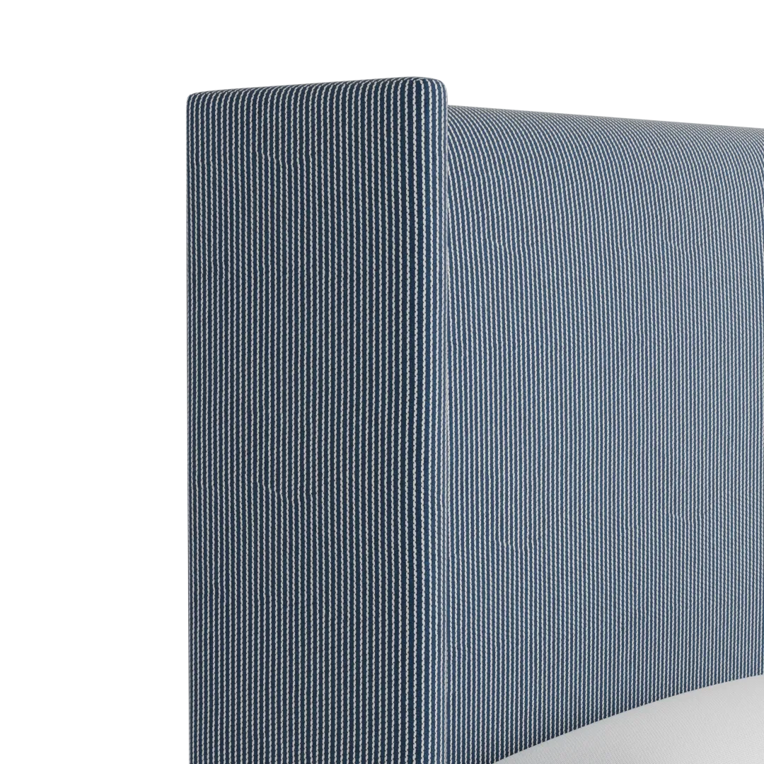 Captiva Lucy Navy 60" Upholstered Shelter Bed