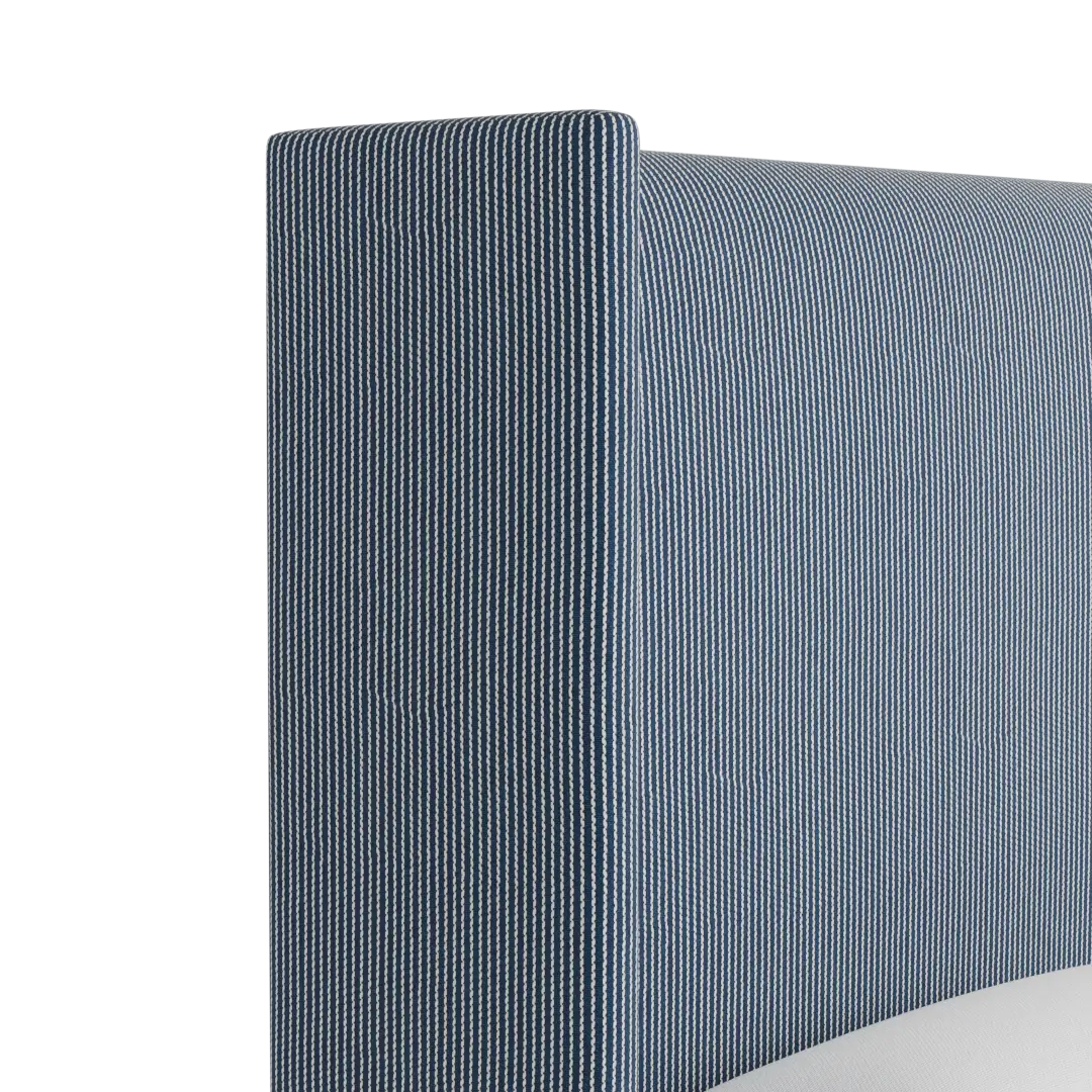 Captiva Lucy Navy 60" Upholstered Shelter Bed Captiva Lucy Navy 60" Upholstered Shelter Bed