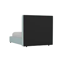 Grayton Elite Light Blue 54" Upholstered Platform Bed