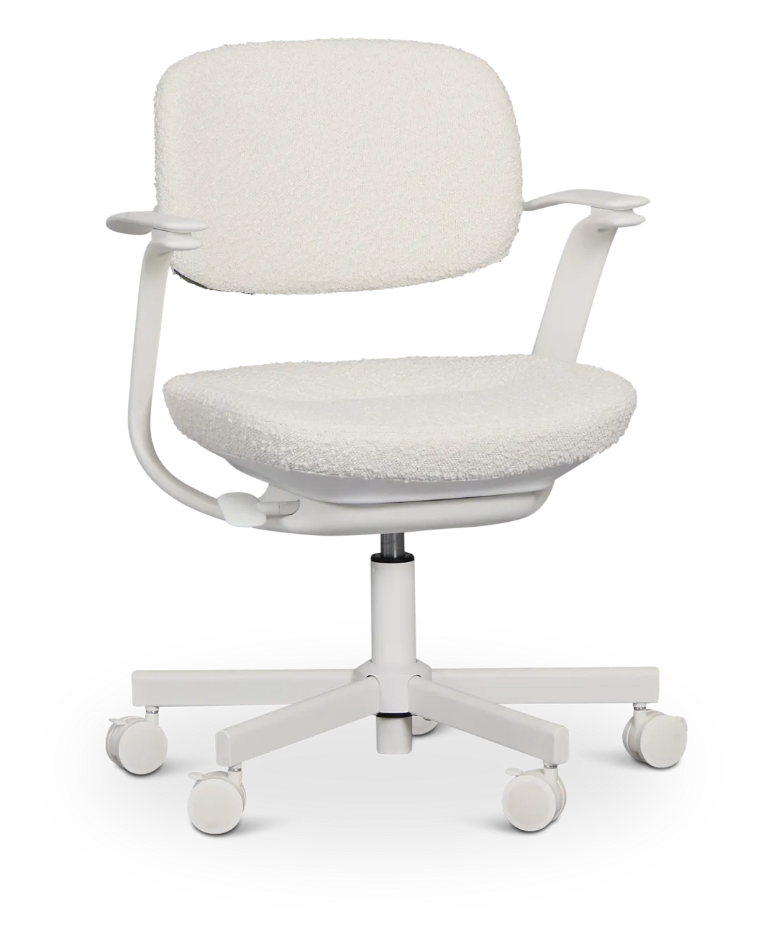 Belle Ivory Upholstered Desk Chair