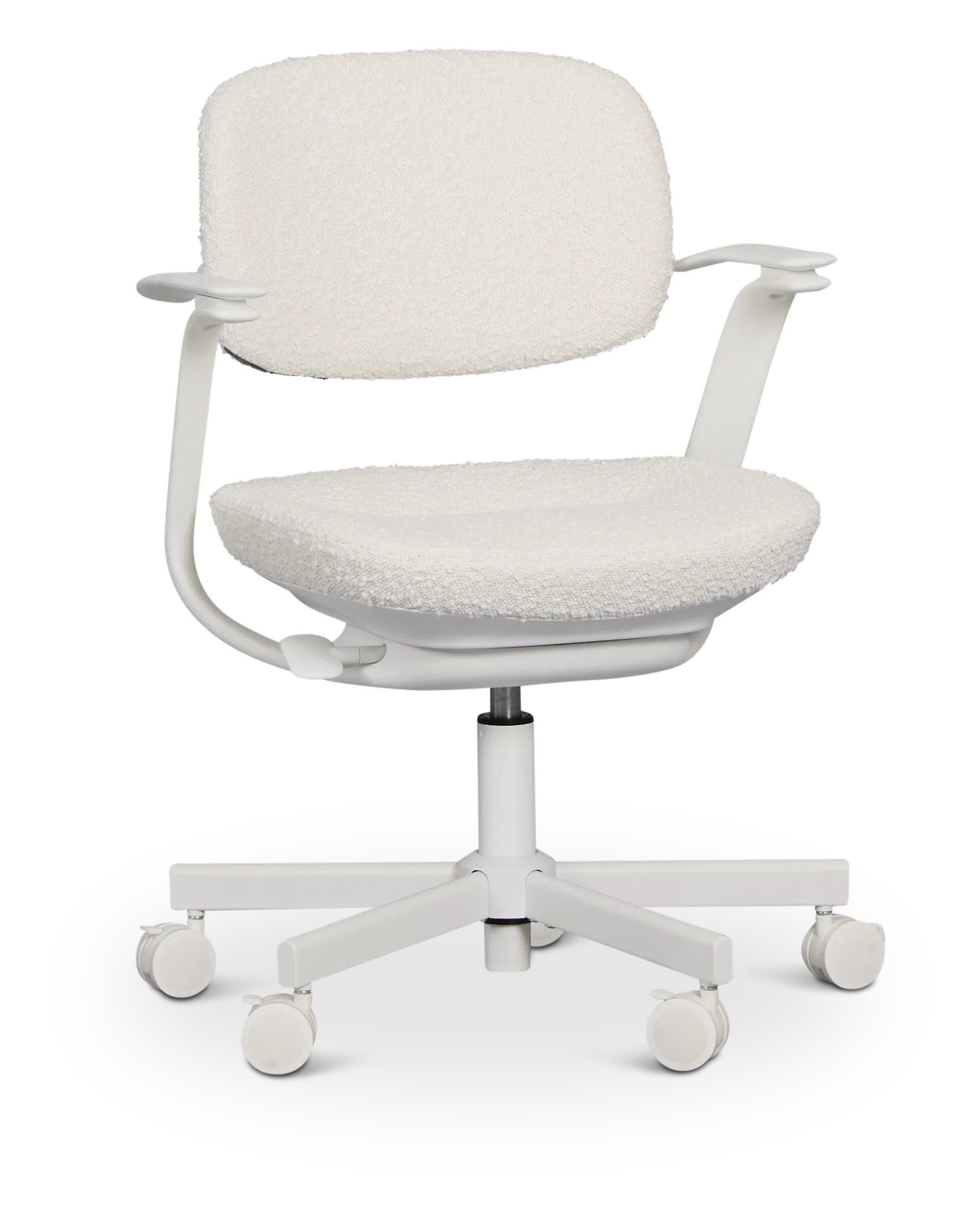 Belle Ivory Upholstered Desk Chair