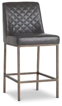 Sierra Dark Gray Bonded Ltr 24" Barstool