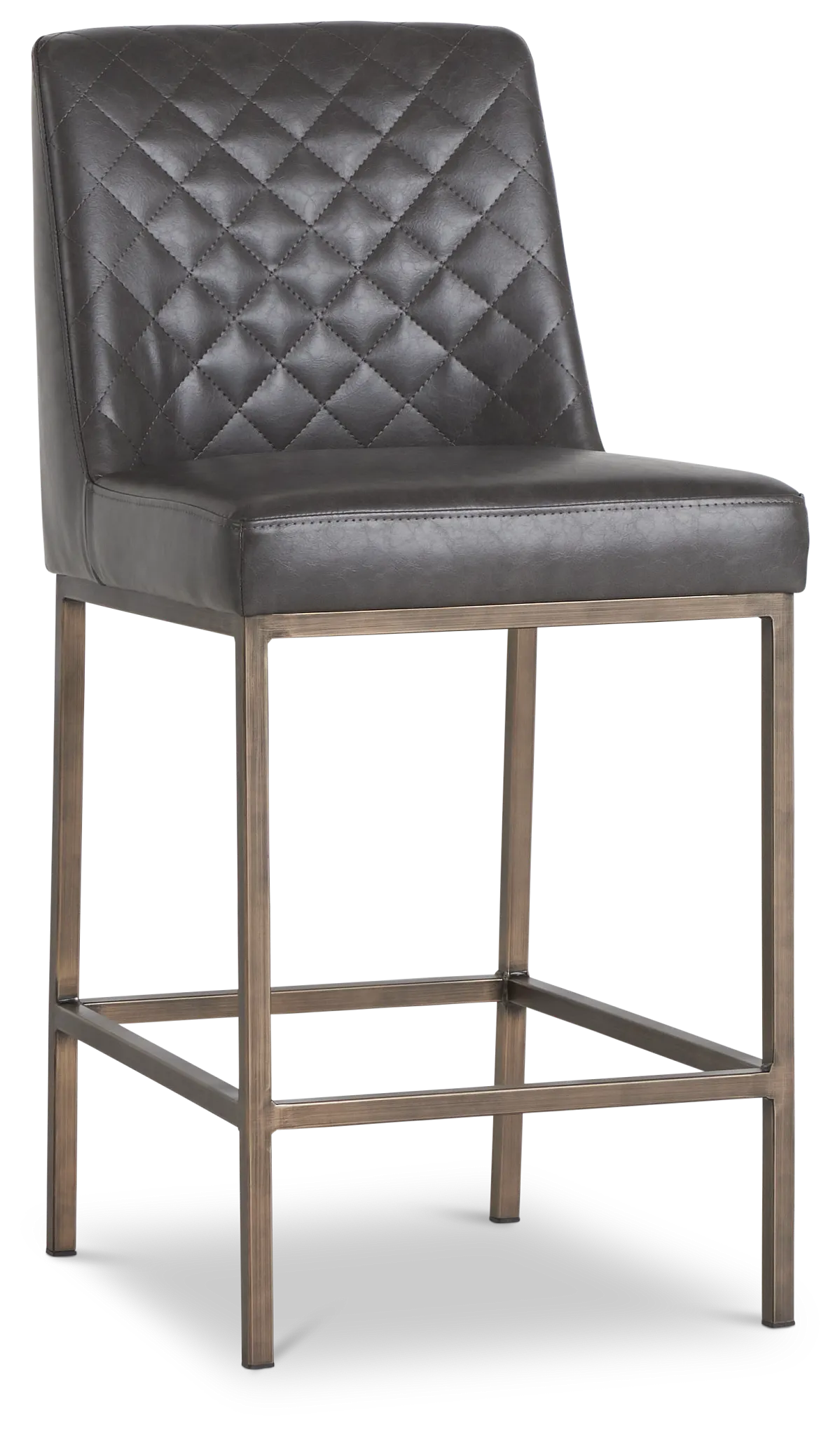Sierra Dark Gray Bonded Ltr 24" Barstool