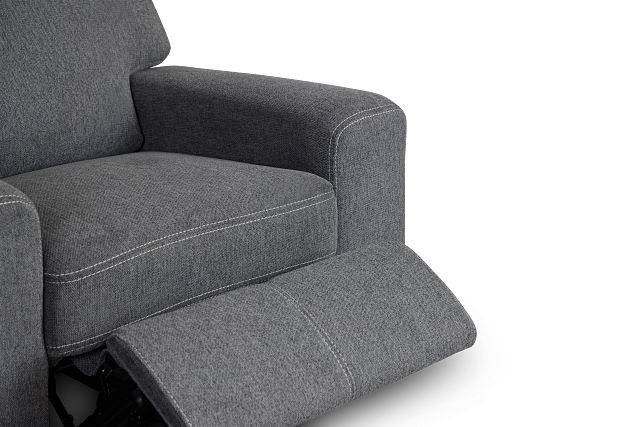 Callum Dark Gray Fabric Power Recliner