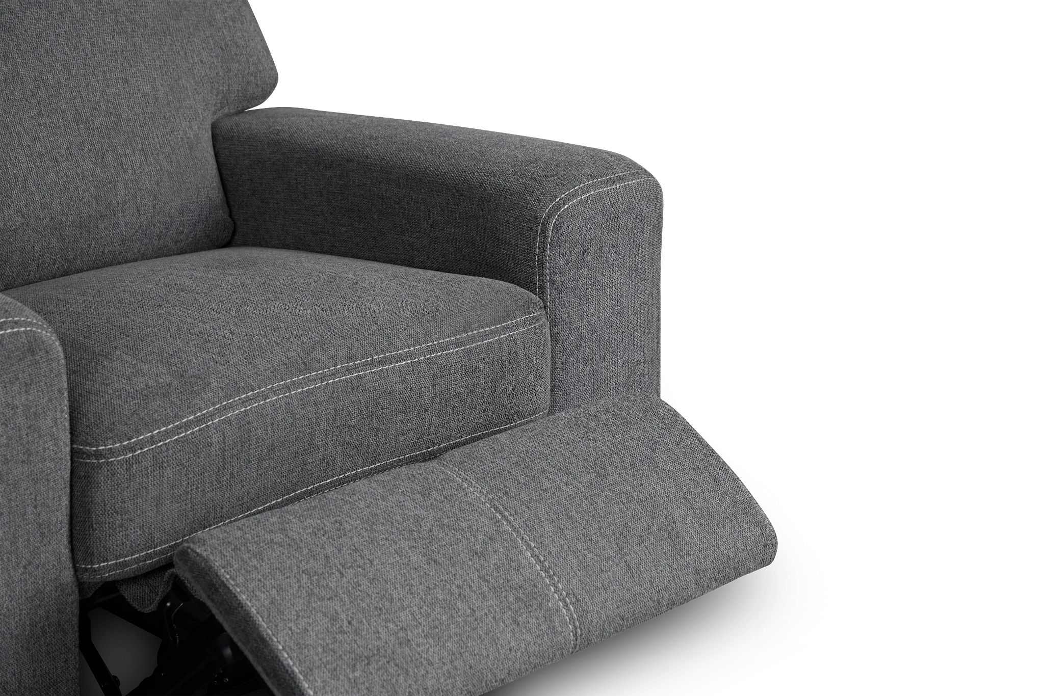 Callum Dark Gray Fabric Power Recliner