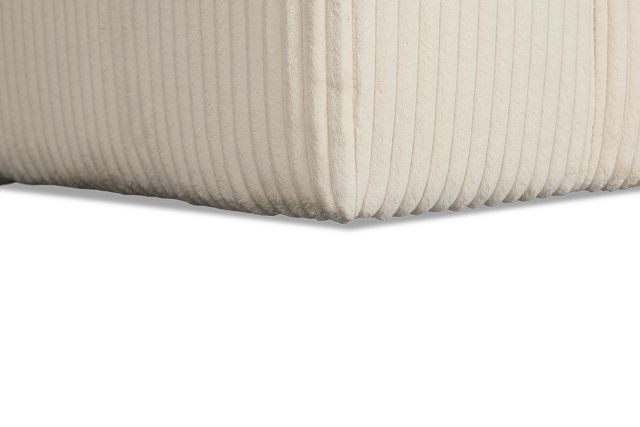 Charlie Ivory Fabric Large Two-arm Sectional