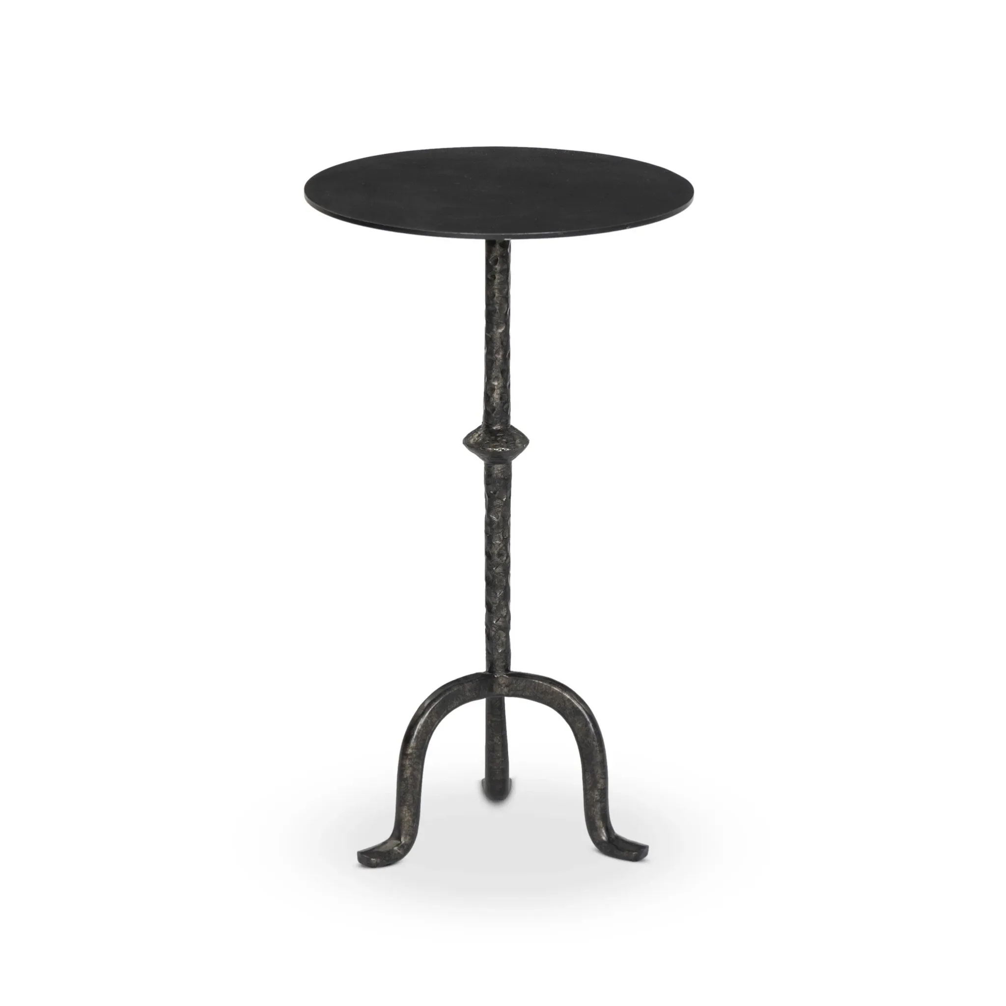 Four Hands Jocelyn Black Metal Round End Table