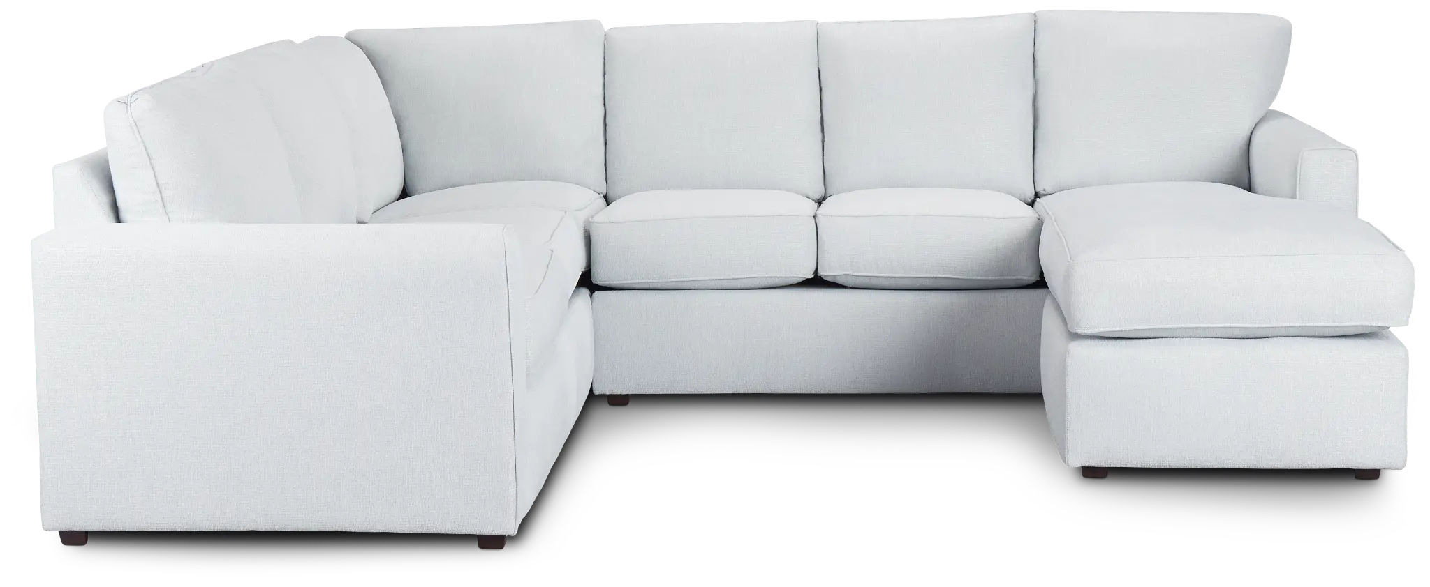 Avalon Light Blue Fabric Right Chaise Sectional Avalon Light Blue Fabric Right Chaise Sectional