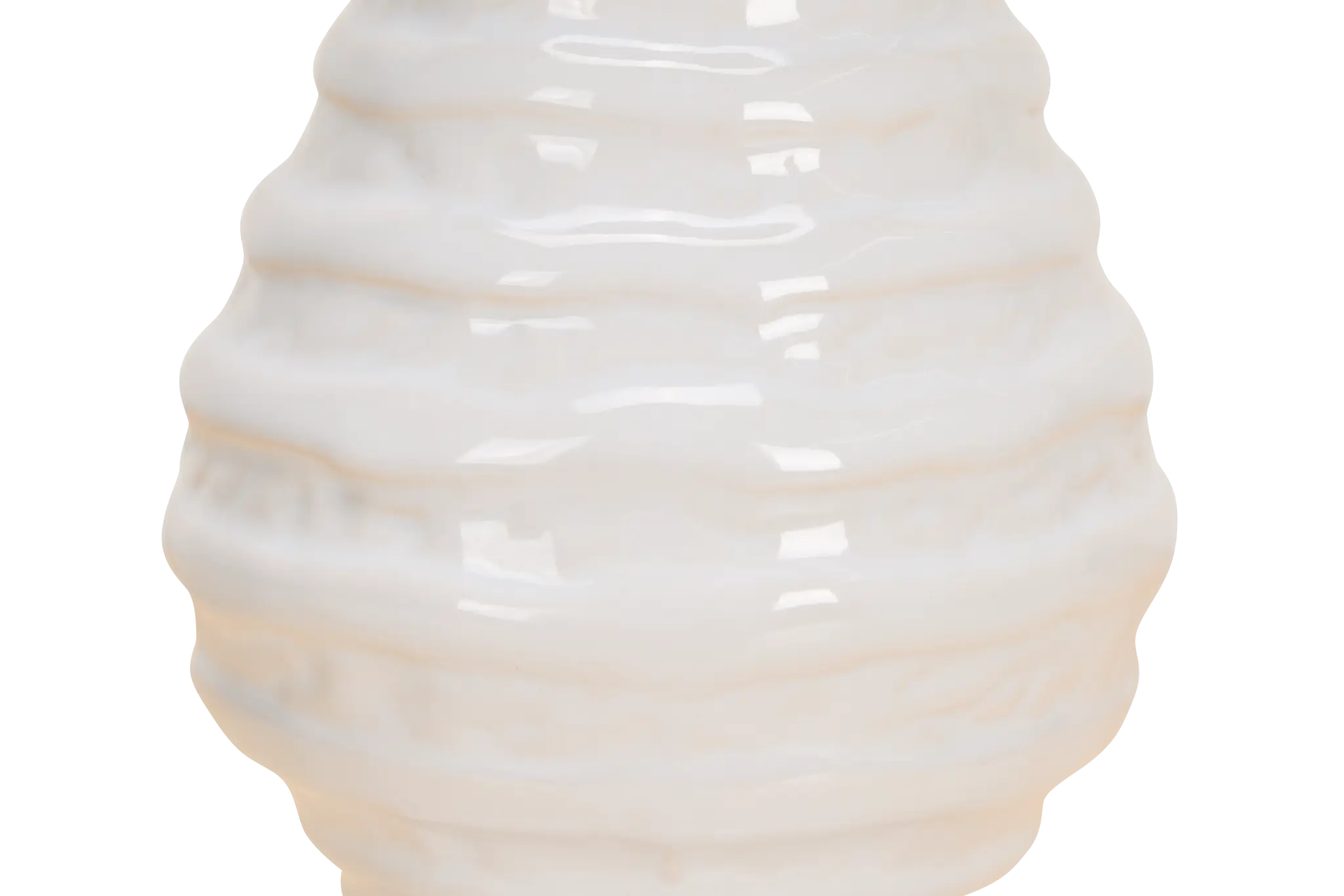 Eme White Stripe Candle Holder Eme White Stripe Candle Holder