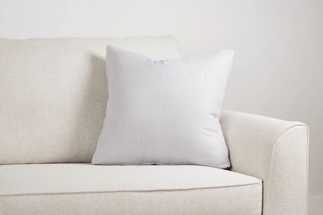 Zeke Light Gray 20" Accent Pillow