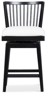 Southlake Black 24" Swivel Barstool