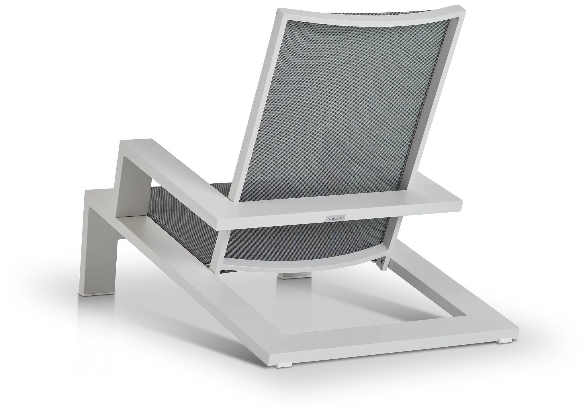 Linear White Ledge Pool Chair