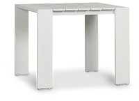 Sunrise White 35" Square Table
