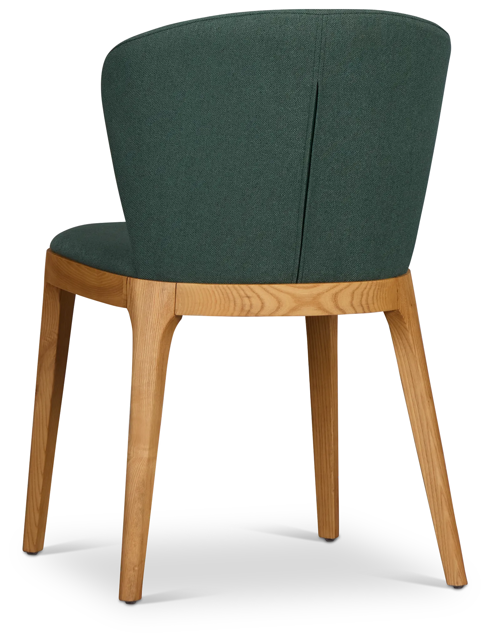 Nomad Dark Green Upholstered Side Chair With Light Tone Legs