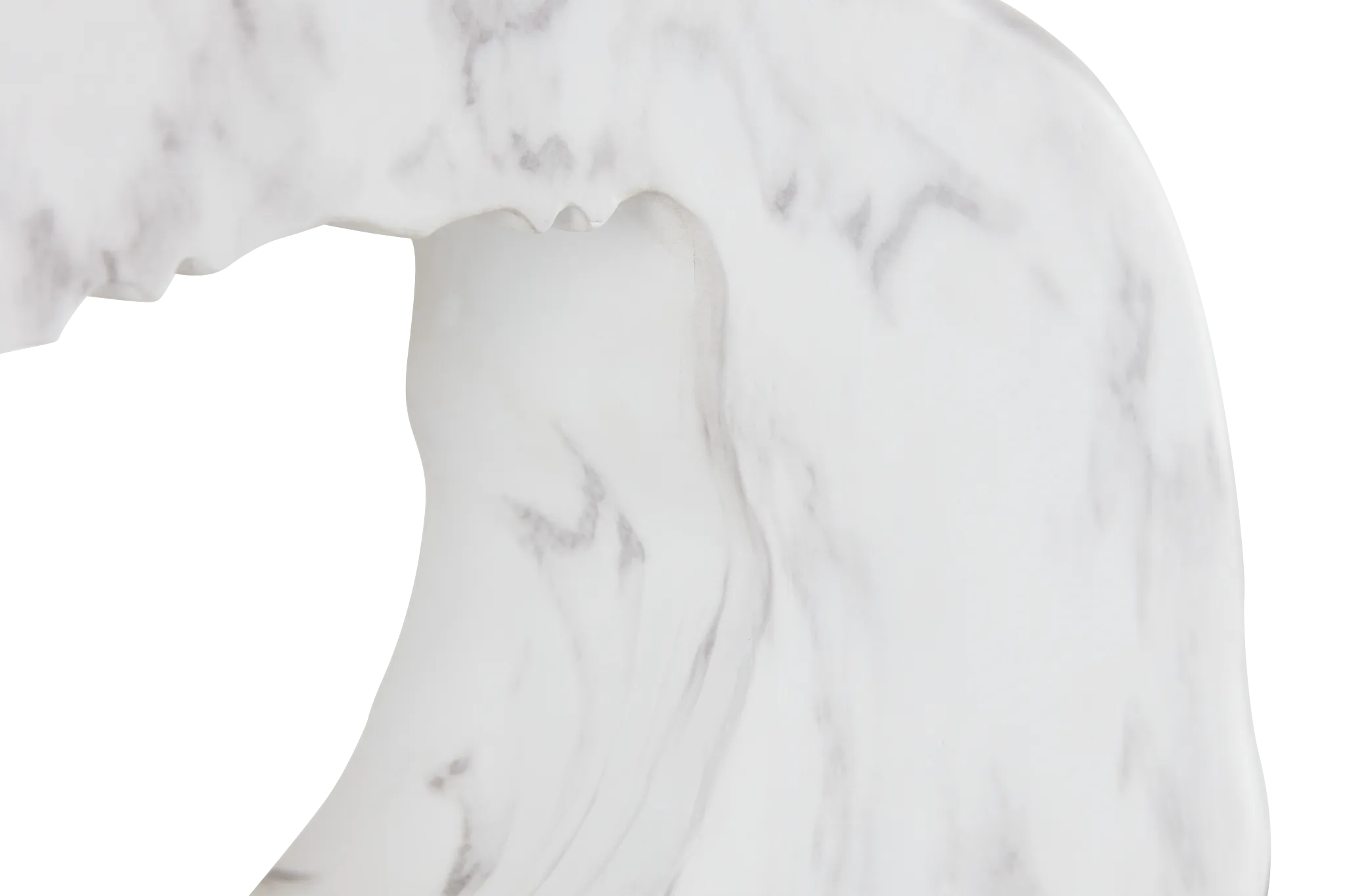 Becca White Polyresin Table Lamp