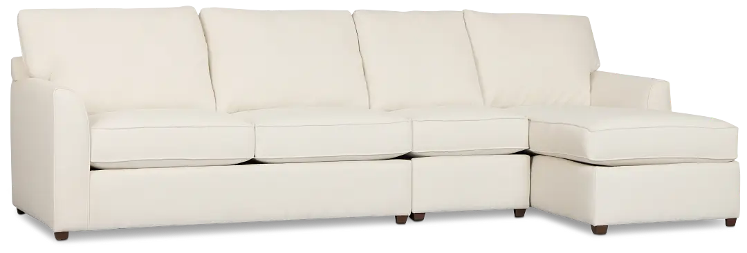 Tate Light Beige Fabric Small Right Chaise Sectional Tate Light Beige Fabric Small Right Chaise Sectional